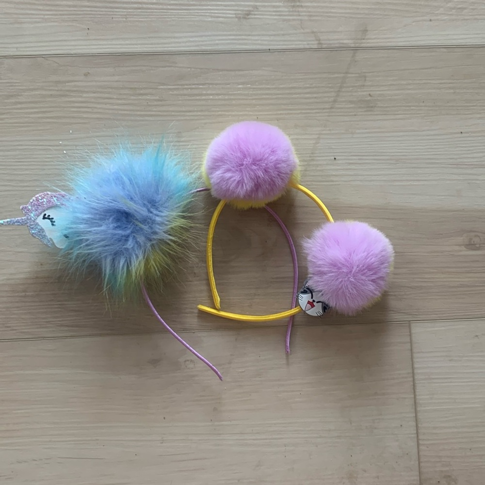 Two kids Pom Pom headbands